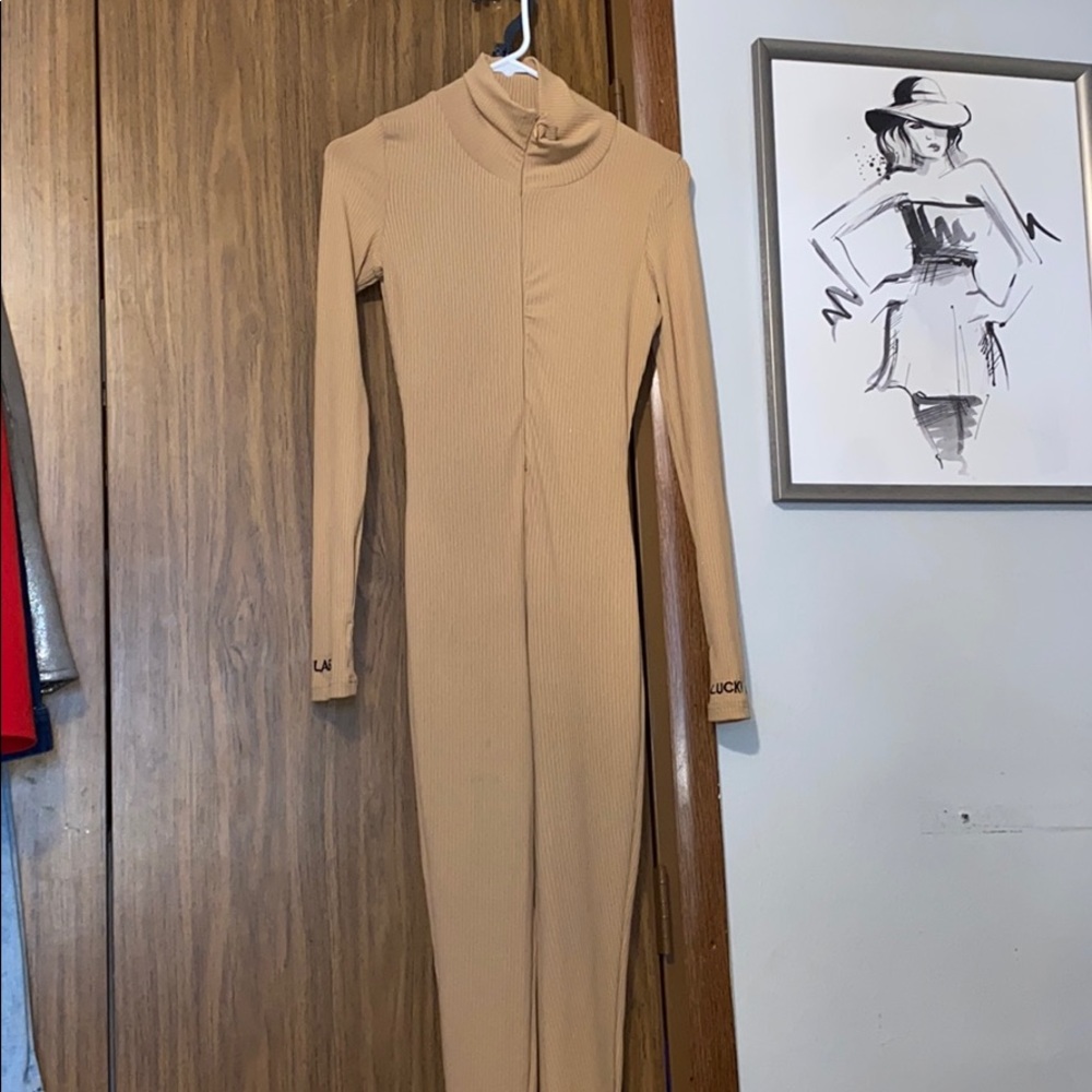 Lucky Label Nude Jumpsuit View 2